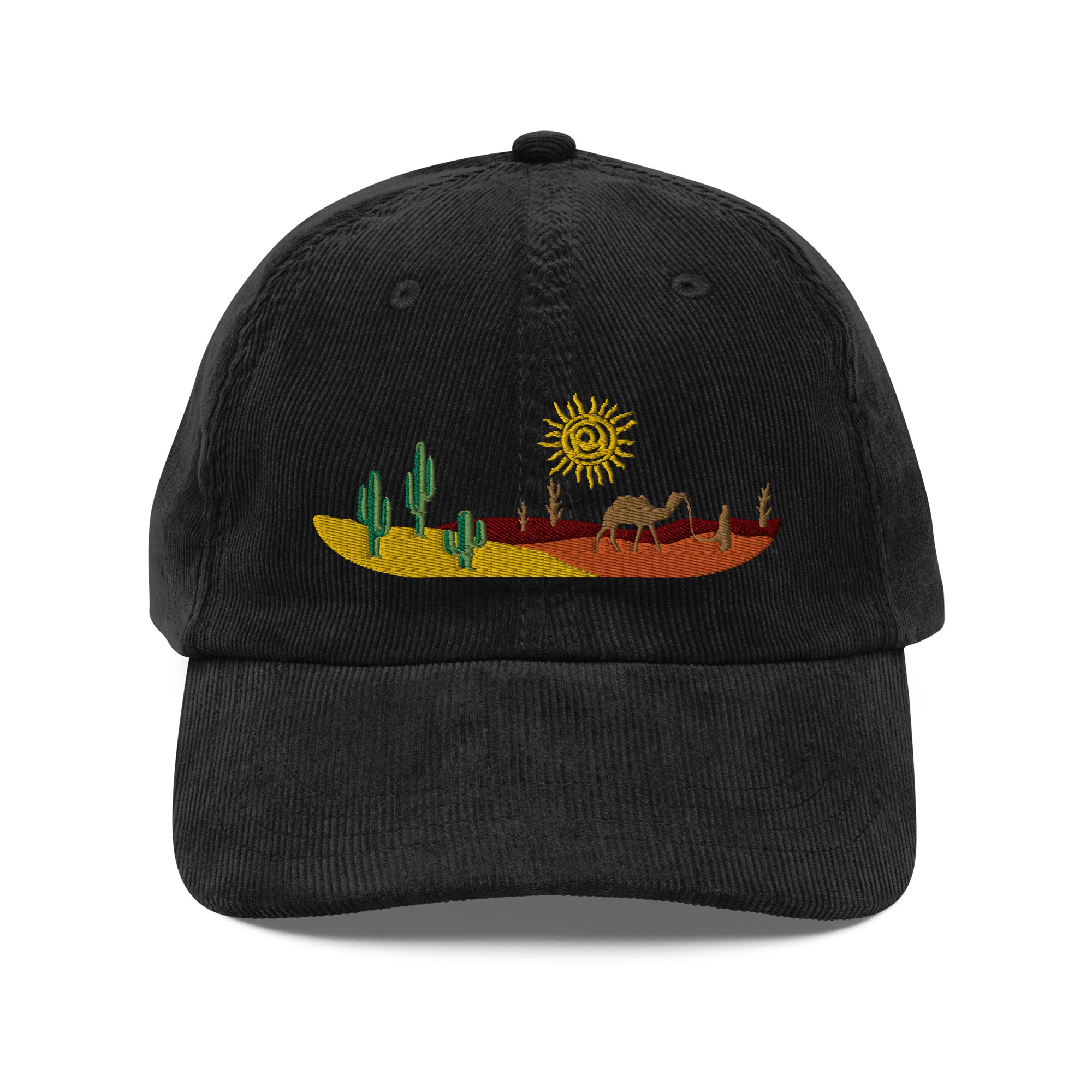 Desert art corduroy cap