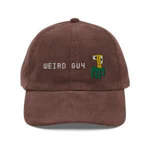 Weird guy corduroy Cap