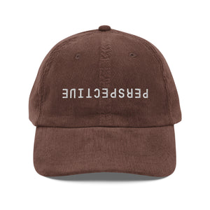 Perspective corduroy cap