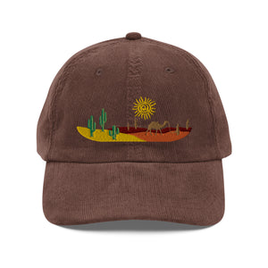 Desert art corduroy cap