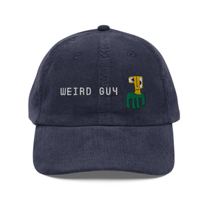 Weird guy corduroy Cap