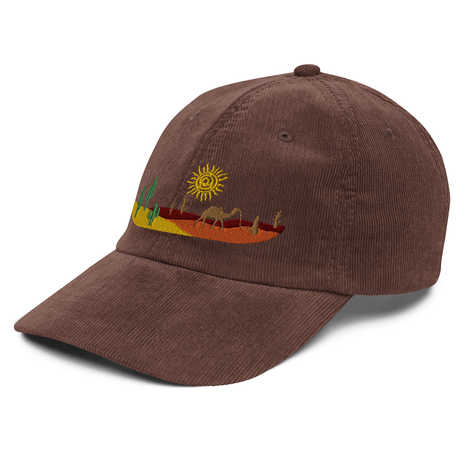 Desert art corduroy cap