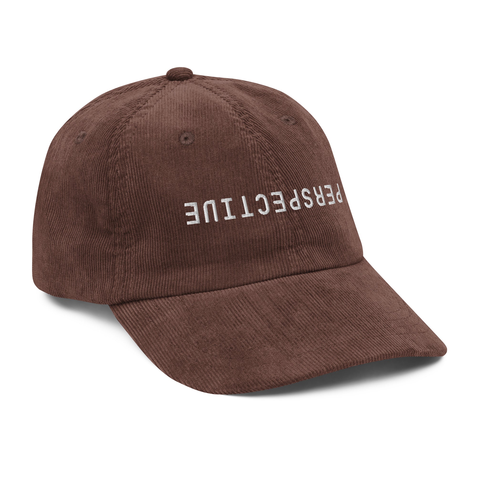 Perspective corduroy cap