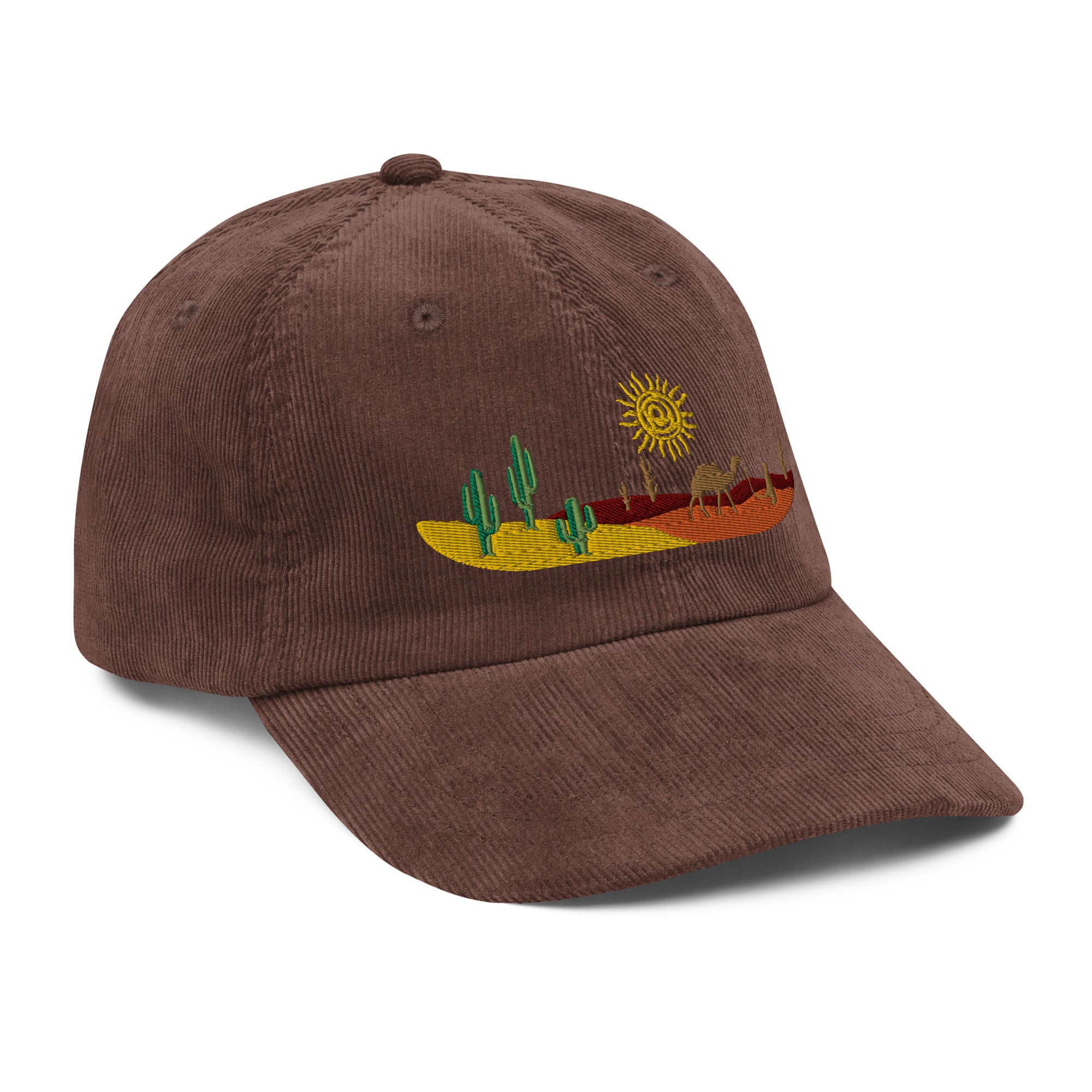 Desert art corduroy cap