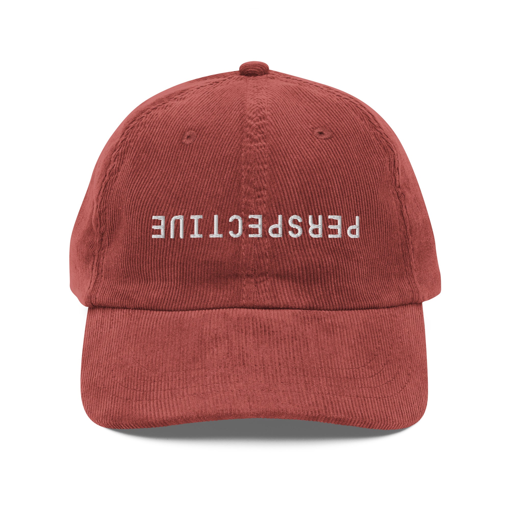 Perspective corduroy cap