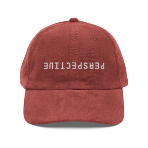 Perspective corduroy cap