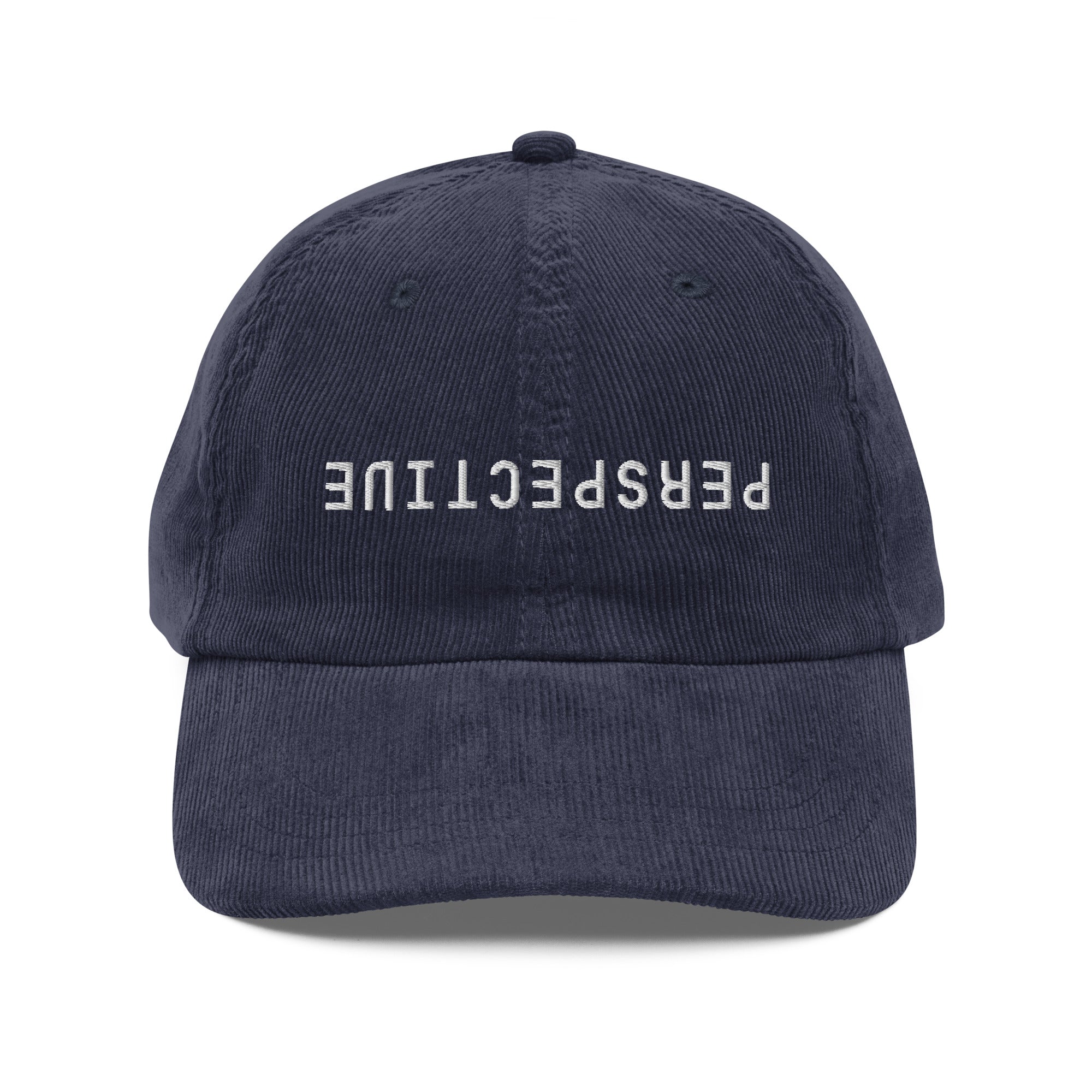 Perspective corduroy cap