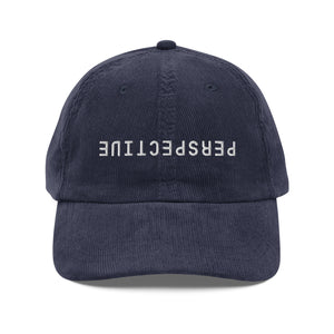 Perspective corduroy cap