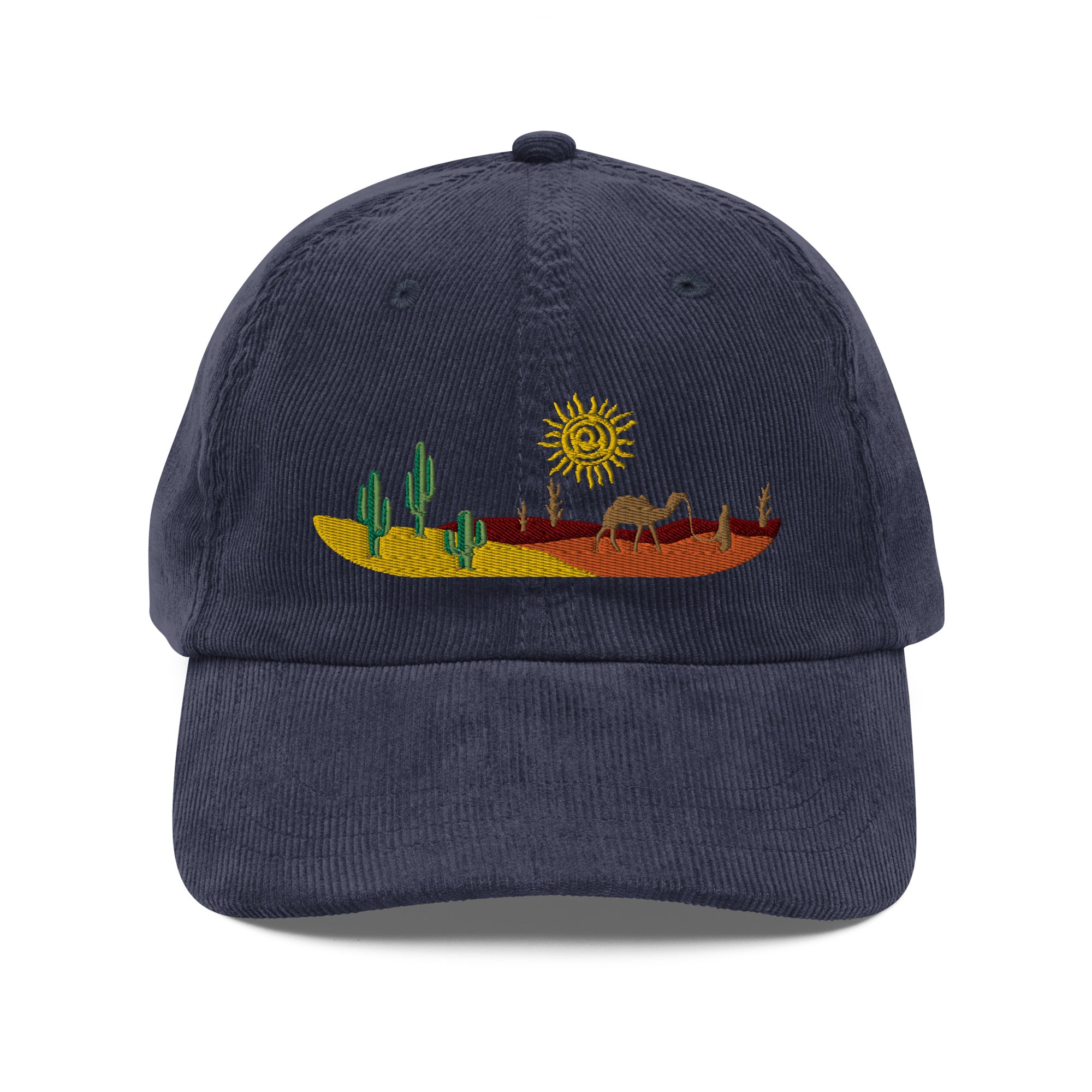 Desert art corduroy cap