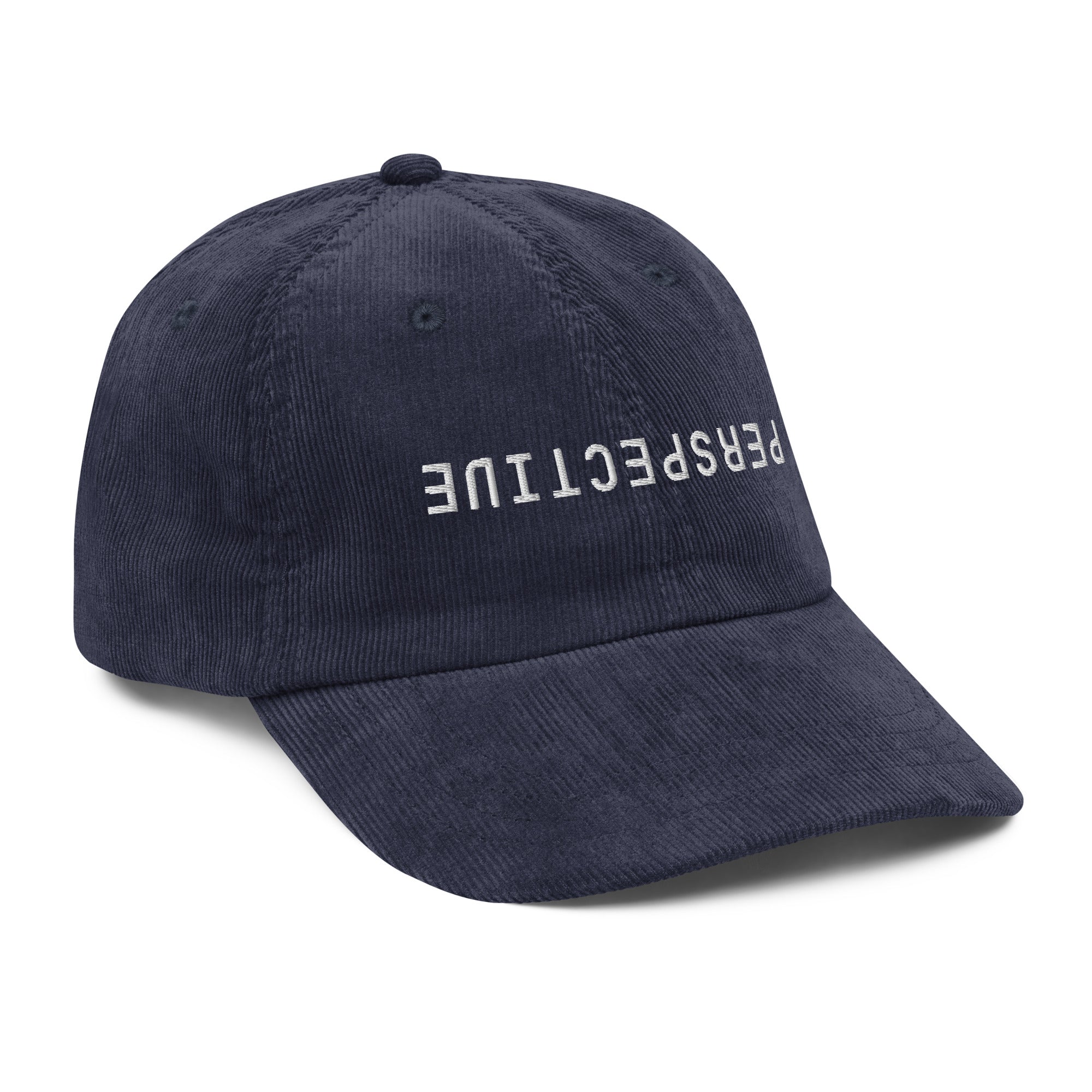 Perspective corduroy cap