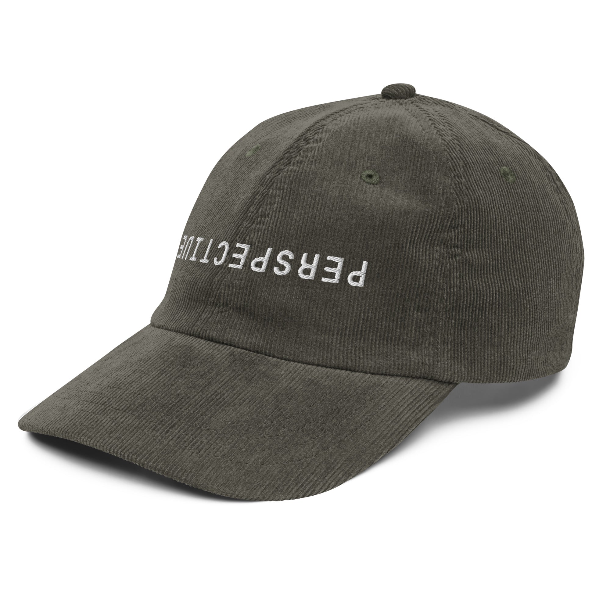 Perspective corduroy cap