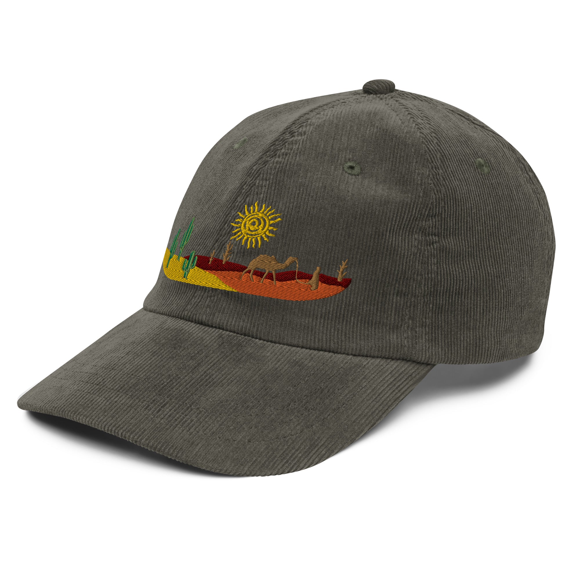 Desert art corduroy cap