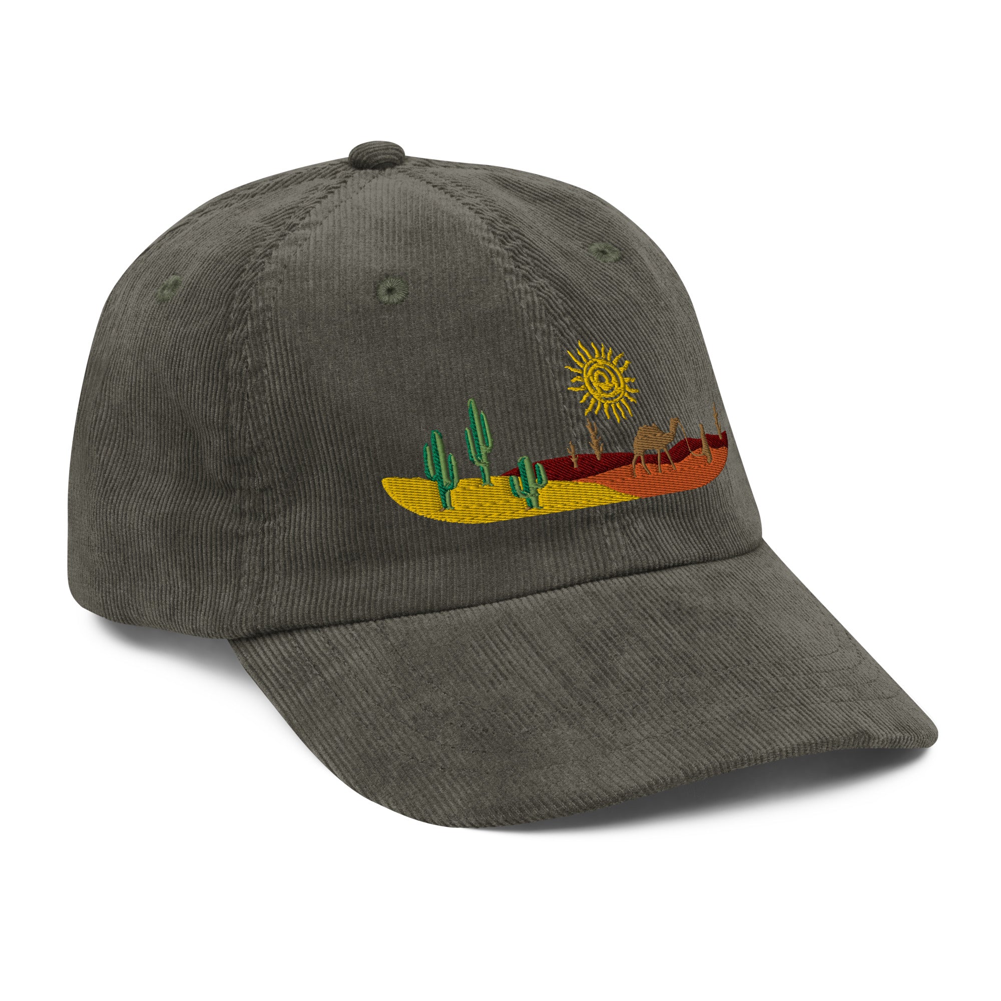 Desert art corduroy cap